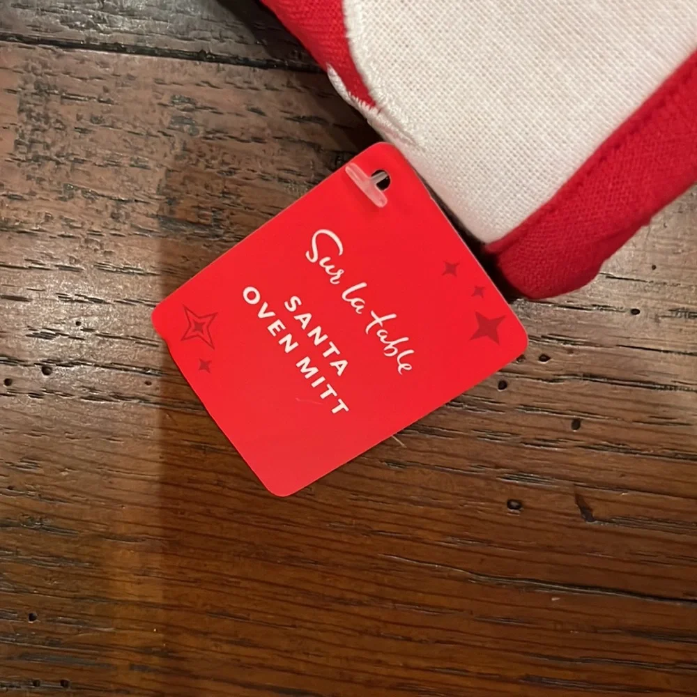 Brand new Sur La Table Santa Oven Mitt